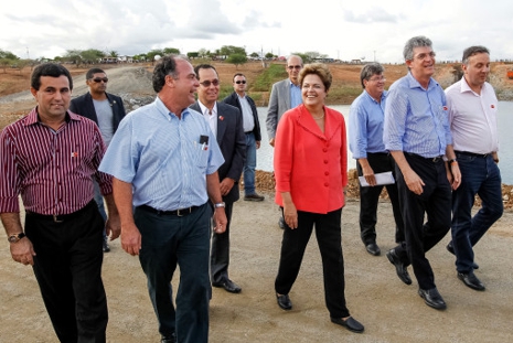 04marco2013 Dilma Rousseff Canal Acau&atilde; Ara&ccedil;agi Itatuba PB