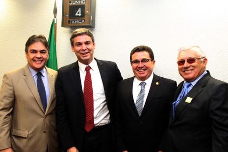 Cassio Cunha Lima, Lindbergh Farias, Vital do Rêgo Filho e Assis Quintans