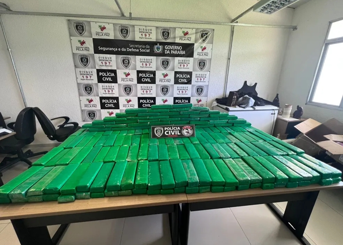 Polícia Civil Apreende 200 quilos de maconha dentro da residência em João Pessoa