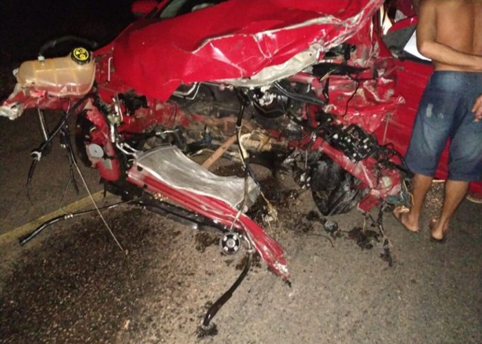 Pastor morre após colisão entre três carros e uma motocicleta