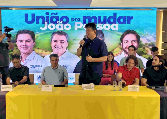 MDB e União Brasil oficializam aliança política com Ruy Carneiro